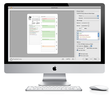 iCal Printer