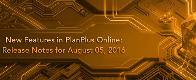 Release Notes for August 05, 2016