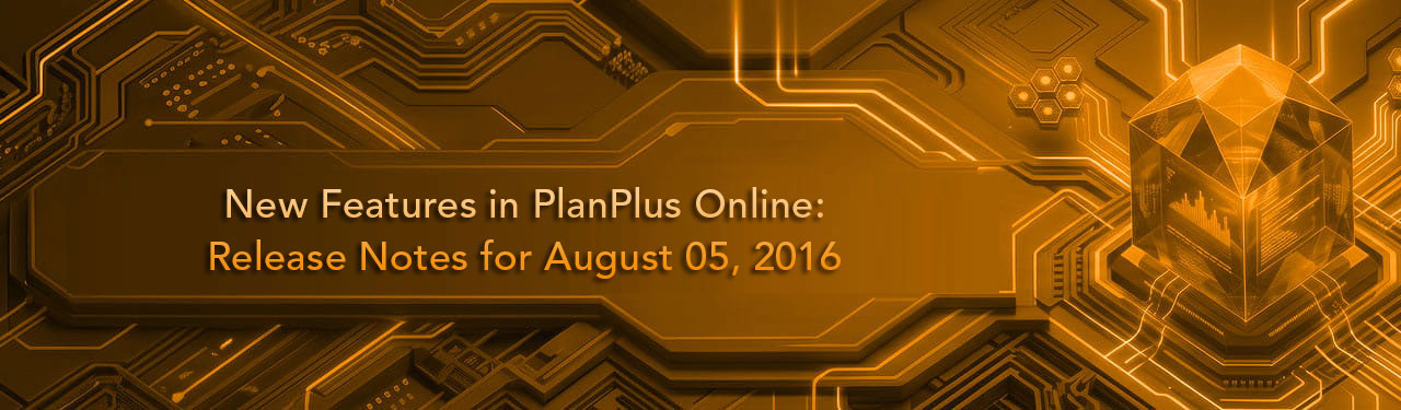 Release Notes for August 05, 2016