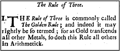 The rule of three